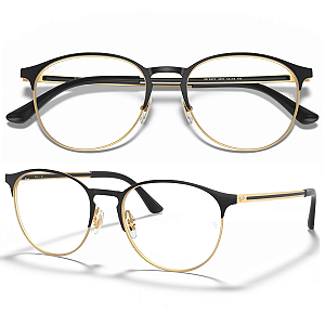Armação Para Óculos De Grau Ray Ban RX6375 Tamanho 53