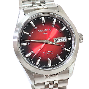 Relógio Seculus Masculino Automático Vermelho Efeito Sunset 77361G0SVNA2