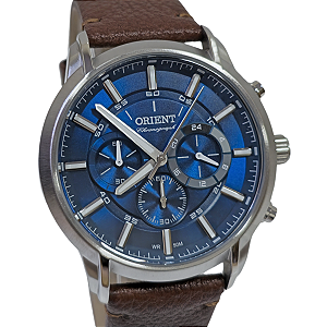 Relógio Orient Cronógrafo Masculino Neo Sports Couro MBSCC055 D1NX
