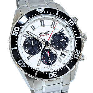 Relógio Orient Masculino Solartech Panda Safira MBSSC288 S1SX
