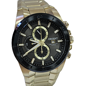 Relógio Orient Dourado Cronógrafo Masculino Dourado MGSSC004 G1KX