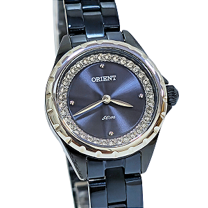Relógio Orient Feminino Analógico Mini Azul Cristais FASS0007 D1DX