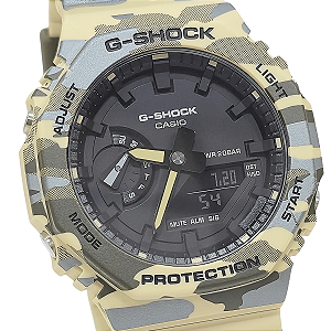 Relógio Casio Masculino G Shock Anadigi Camuflado GA-2100CM-5ADR