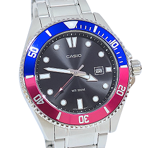 Relógio Casio Masculino Analógico Duro Pepsi MDV-107D-1A3VDF