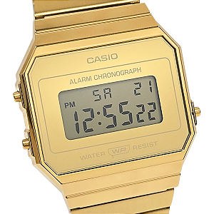 Relógio Casio Unissex Vintage Digital Dourado A700WEVG-9ADF