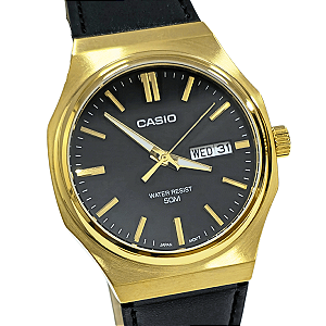 Relógio Casio Masculino Social Analógico MTP-E735GL-1AVDF