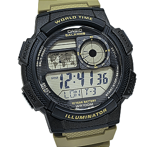 Relógio Casio Masculino Digital World Time AE-1000W-5AVDF