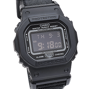 Relógio Casio Masculino G Shock Pulseira Elástica FIDLOCK DW-5600MNC-1DR