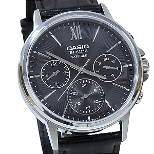 Relógio Casio Masculino Analógico Beside Safira BMS-300L-1AVDF