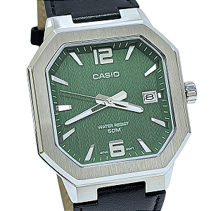 Relógio Casio Masculino Analógico Collection Verde MTP-B195L-3AVDF