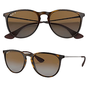 Óculos de Sol Ray-Ban Polarizado Erika Classic Havana RB4171L 710/T554