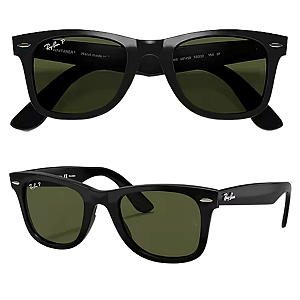 Óculos de Sol Ray-Ban Preto Fosco Polarizado RB4438L 6069T358