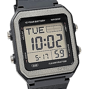 Relógio Casio Unissex Digital Standard World Time W-221H-1AVDF