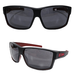 Óculos de Sol HB Big Vert M Black On Red Gray 10100550255001
