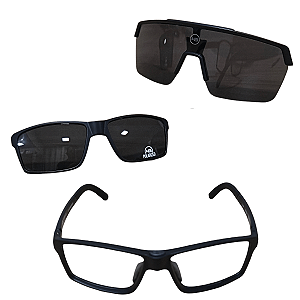 Óculos de Grau HB Presto 2.0 Clip on Matte Black 10105180243001
