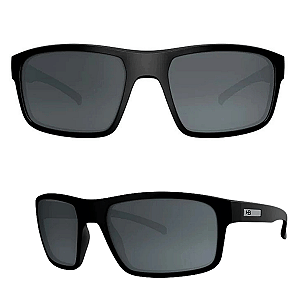 Óculos de Sol HB Overkill Matte Black Gray Polarizado 10100280243032
