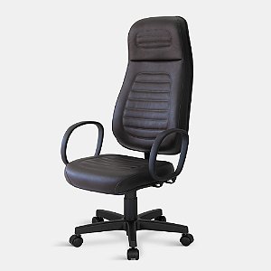 Cadeira Pres. Extra Couro Giratória 3385 C/br 0097 Marrom