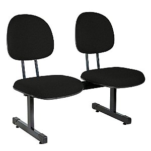 Longarina Executiva Tecido 2 Lugares s/br