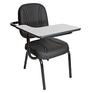 Cadeira Universitaria Obeso Plus Size Fixa Escolar Prancheta 200kg