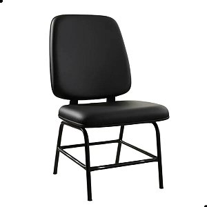 Cadeira Comfort Obeso 200kg Sem Braço Tubo Reforçado