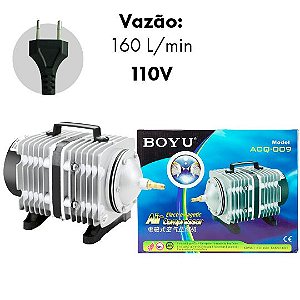 COMPRESSOR DE AR BOYU ELET/MAG ACQ-009 160L/M 110V