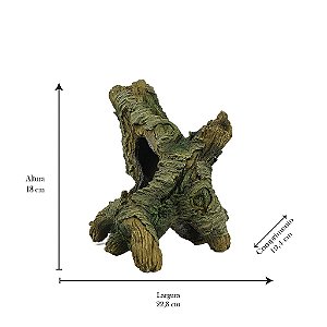 ENFEITE DE RESINA SOMA TRONCO DUO 205 (22,8 X 18 X 19,4 CM)