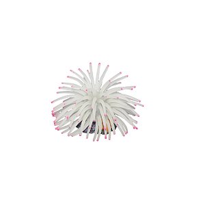ENFEITE DE SILICONE SOMA ANEMONA SHORT BRANCA  6 CM