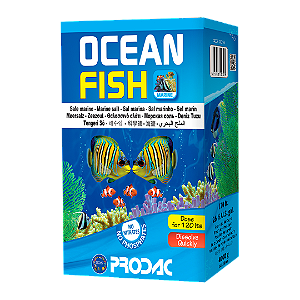 SAL PRODAC OCEAN FISH  4KG 120L - FISH SALT (CAIXA)