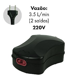COMPRESSOR DE AR BOYU SE-315 2X3,5L/MIN C/ 2 SAIDAS 220V