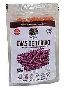 ALIMENTO YEPIST PRO  P OVA DE TOBIKO EM CONSERVA 90G PARA PEIXE DE AQUARIO