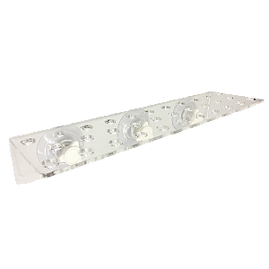 SUPORTE DE ACRILICO SOMA C/VENTOSA DE PRES(33X12X6CM)32FUROS