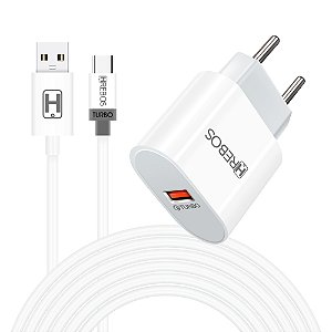 Kit Carregador Turbo Type-c 18w