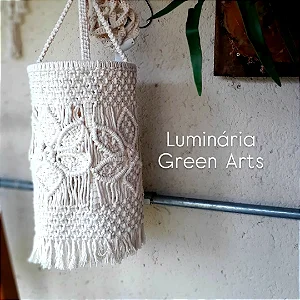Luminária Green Arts boho floral