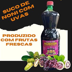 Suco De Noni Com Uva Garrafada Cura Tudo 1.5 Litros 2 unidades