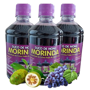 Suco de Noni com Uva 100% Natural e Integral 3 Litros Envio Hoje