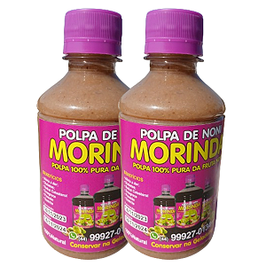 Kit 2 Polpa De Noni 500ml Produto Original 100% Puro Orgânico