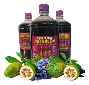Suco de Noni com Uva 3 Litros Orgânico e Natural