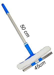 Rodo Combinado Bralimpia 45cm Com Cabo De 50cm Limpa Vidros