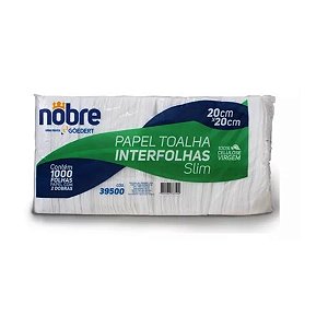 Papel Interfolha 100% Celulose 1000 Fls Branco 20x20 Nobre