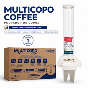 Dispenser Multicopos Poupador De Copo Descartável Café 50 ml Nobre