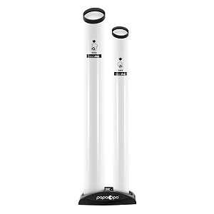 Lixeira Papacopos Descartável Dispenser Tubo Para Água E Cafe com Base
