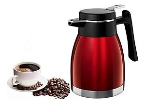 Bule Térmico Quebec 1,2 Lts Café Gatilho Click Euro Vermelho