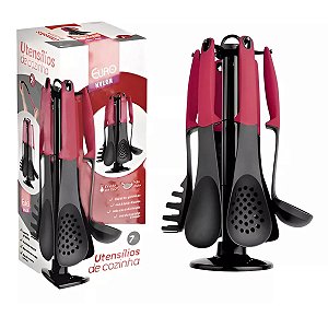 Conjunto Gadgets De Cozinha 7peças Euro Home Cabo Siliconado