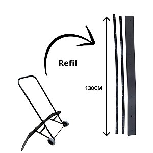 REFIL JOGO DE BORRACHAS PARA RODO PROPULSOR 130 CM BRALIMPIA