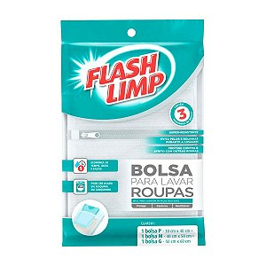 3 Bolsas Para Lavar Roupas Delicadas Flash Limp Lav 7696