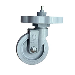 RODIZIO RODA GITATORIA 4" BRALIMPIA COMPLETA COM PARACHOQUE