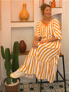 Vestido Sopro Listras