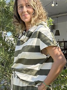 Blusa Bia Listra Verde