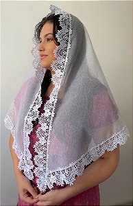 Véu CCB Thalia de Algodão + Porta Véu