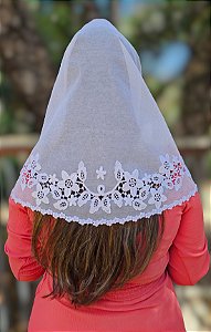 Véu CCB Flor de Lótus + Porta Véu de Brinde